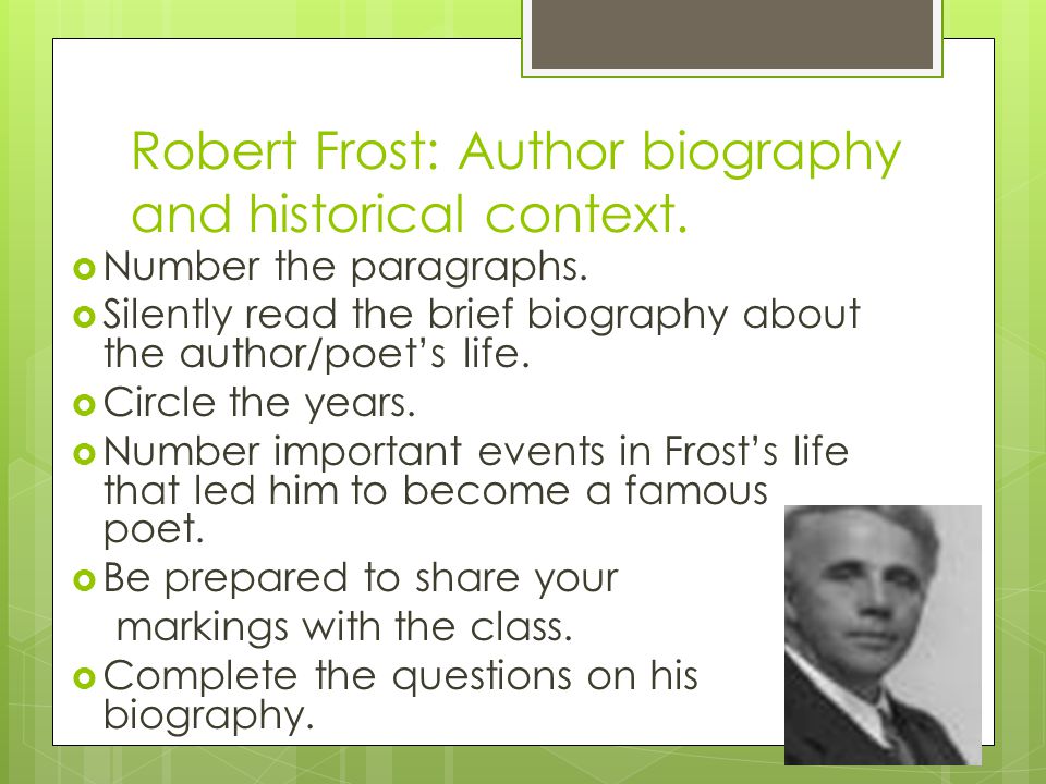 Robert Frost Biography | Poet